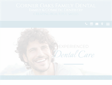 Tablet Screenshot of corneroaksdental.com